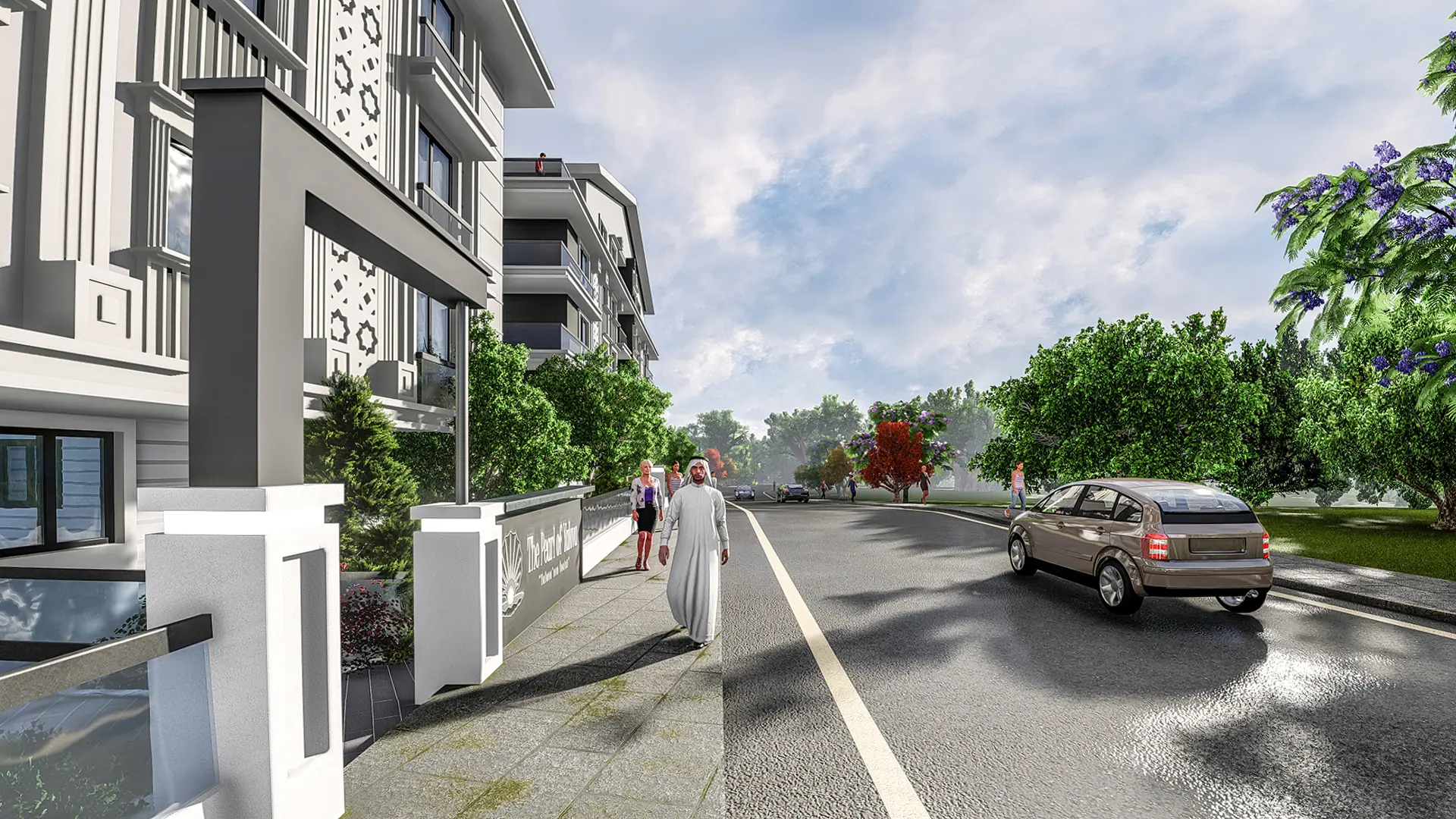 Proje çevresindeki sokak ve yaya aksı